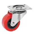 Duarable PU Top Top Plate Claval Murditure Caster Wheel